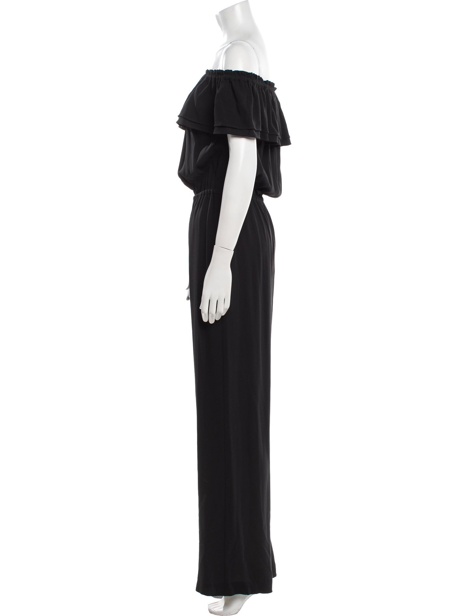 Michael Kors Silk Off-The-Shoulder Jumpsuit